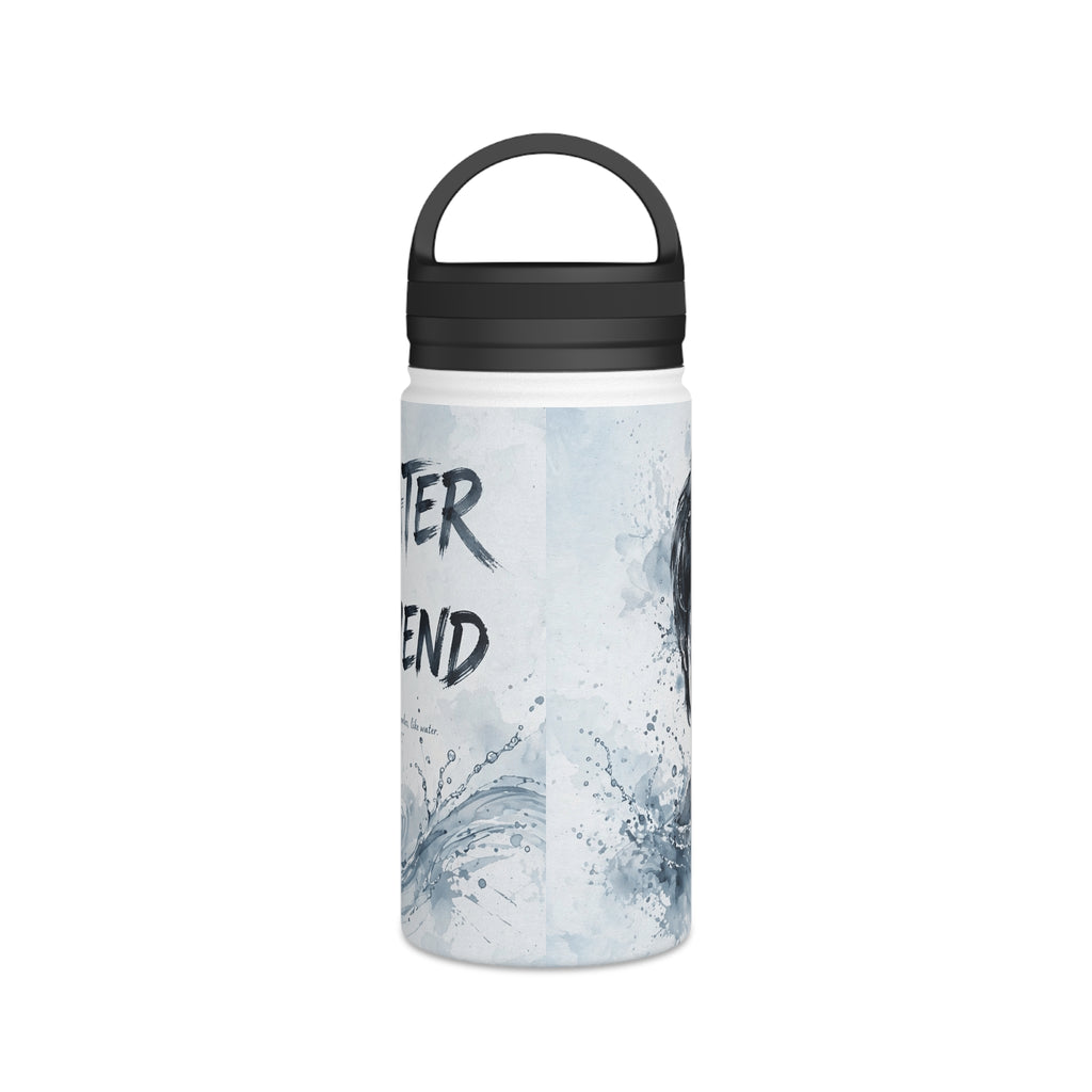 Bruce Lee "Be Water, My Friend" Sports Water Bottle – BPA-Free, Leak-Proof Flip Lid, Inspirational Martial Arts Quote Gym Bottle (12oz / 18oz/ 32oz)