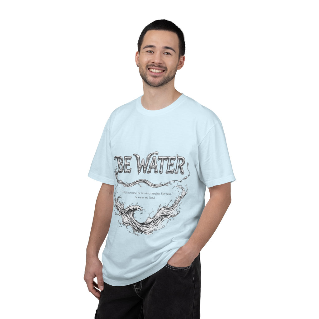 Bruce Lee "Be Water" Philosophy T-Shirt | Garment-Dyed Relaxed Fit, Unisex Style