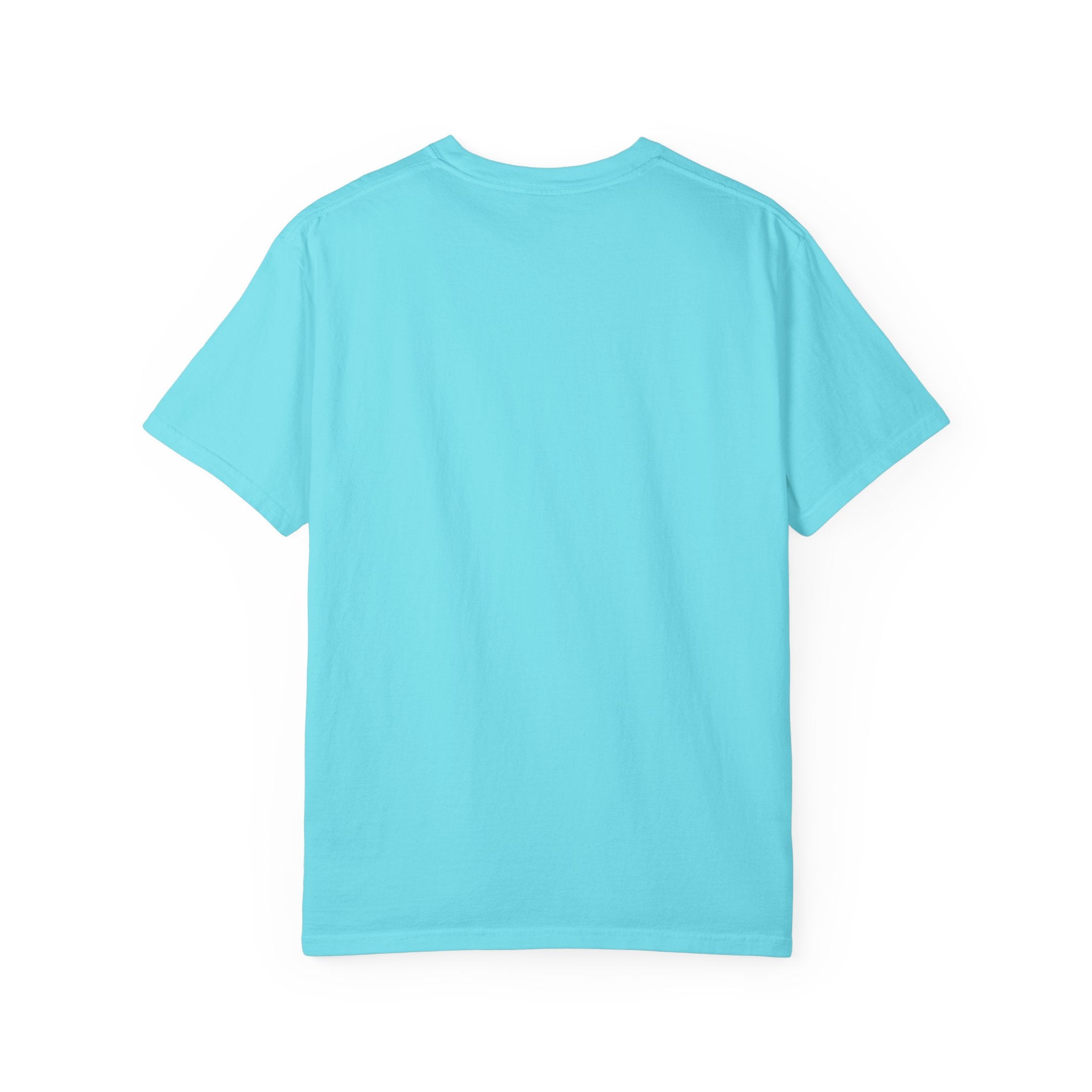 "Be Water, My Friend" Quote Tee – Soft Garment-Dyed Cotton with Flowing Water Art