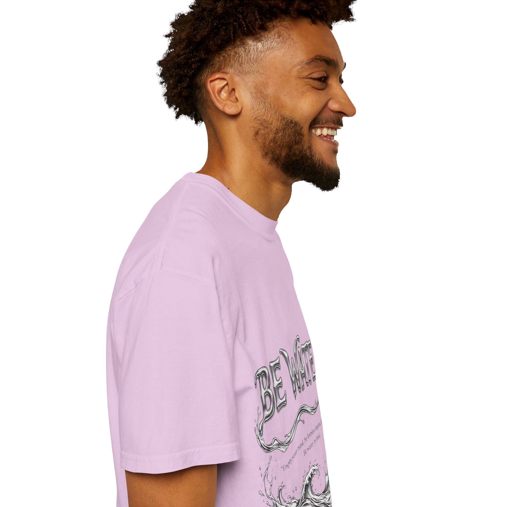 Bruce Lee "Be Water" Philosophy T-Shirt | Garment-Dyed Relaxed Fit, Unisex Style