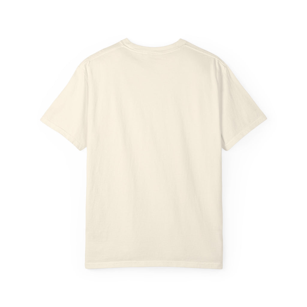 "Be Water, My Friend" Quote Tee – Soft Garment-Dyed Cotton with Flowing Water Art