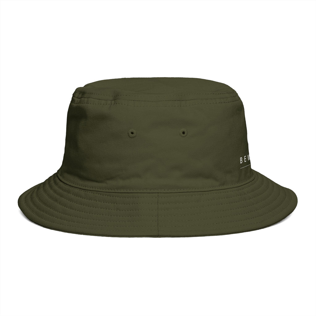 Be Water Embroidered Bucket Hat — Minimalist Outdoor Surf & Streetwear