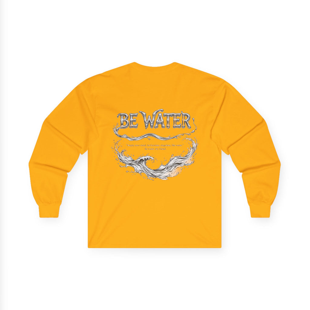 The Water Way Long Sleeve Tee – Bruce Lee's Classic Portrait, Relaxed Cut, Built to Age Gracefully