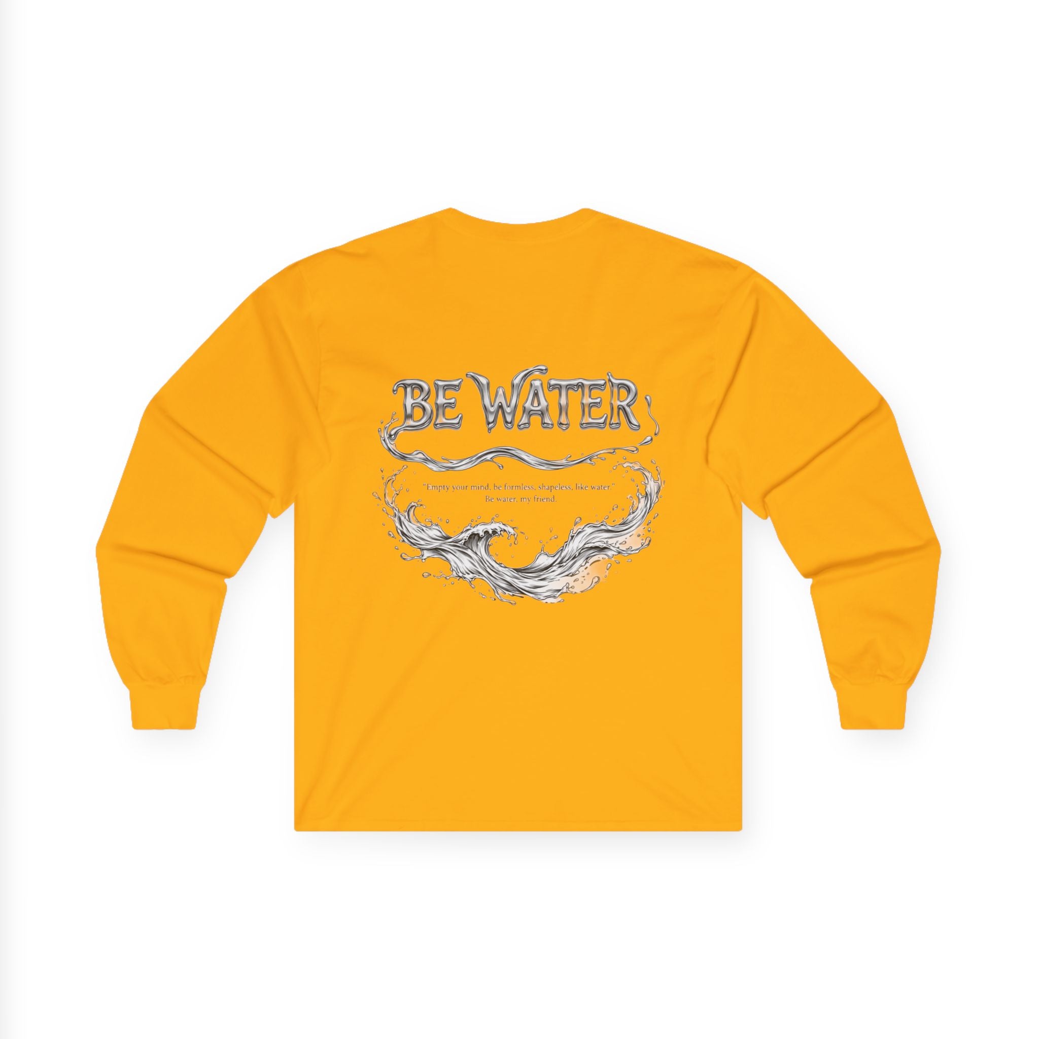 The Water Way Long Sleeve Tee – Bruce Lee's Classic Portrait, Relaxed Cut, Built to Age Gracefully