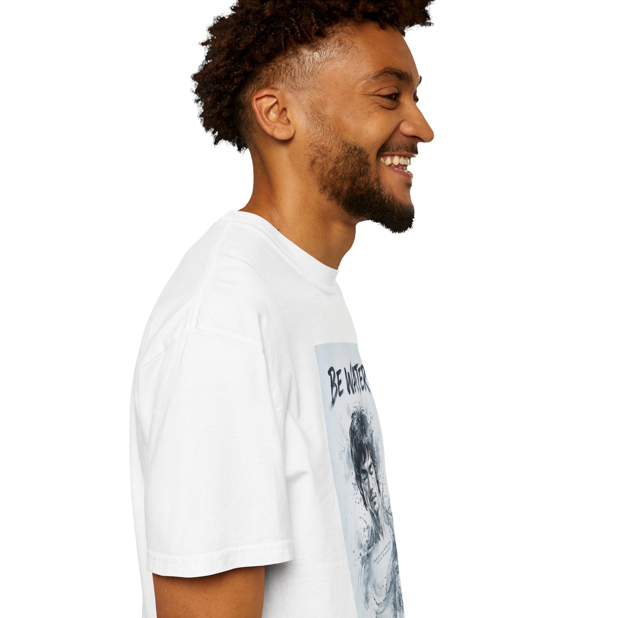 Unisex Garment-Dyed T-shirt | Remind You Be Water Like Bruce Lee