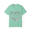 "Be Water, My Friend" Quote Tee – Soft Garment-Dyed Cotton with Flowing Water Art