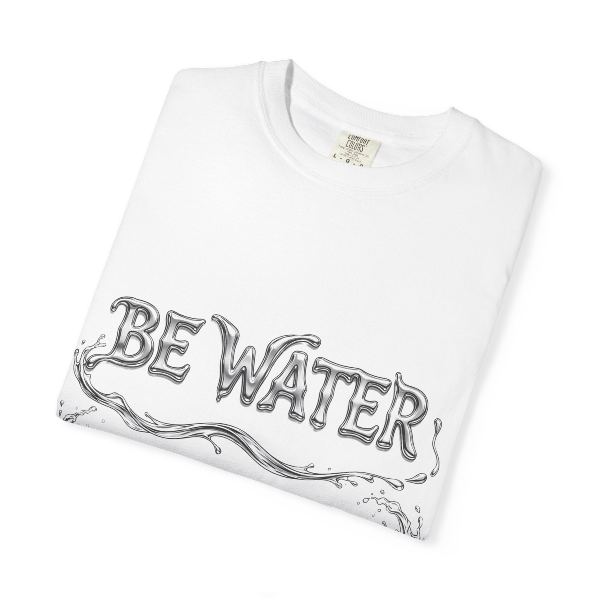 Bruce Lee "Be Water" Philosophy T-Shirt | Garment-Dyed Relaxed Fit, Unisex Style