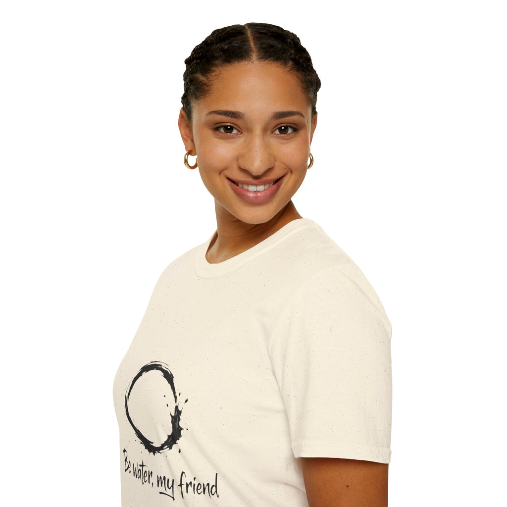 New Design Philosophy T‑Shirt “Be water, my friend” – Unisex Soft Cotton