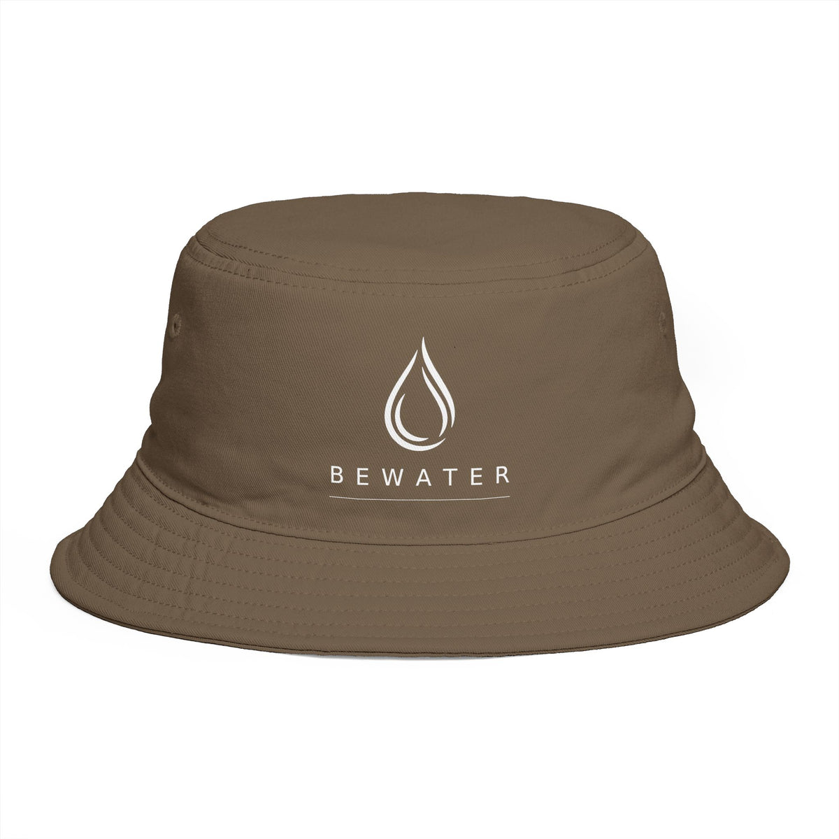 Be Water Embroidered Bucket Hat — Minimalist Outdoor Surf & Streetwear