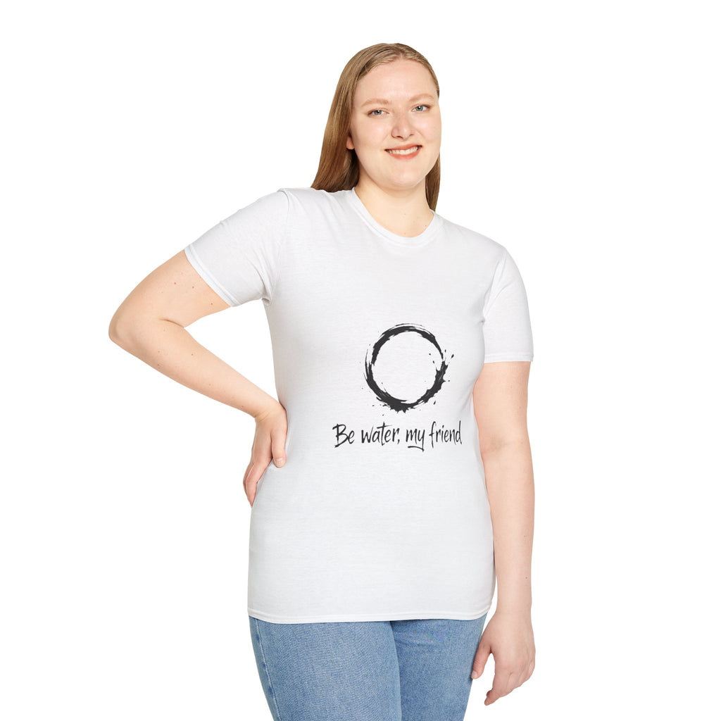 New Design Philosophy T‑Shirt “Be water, my friend” – Unisex Soft Cotton