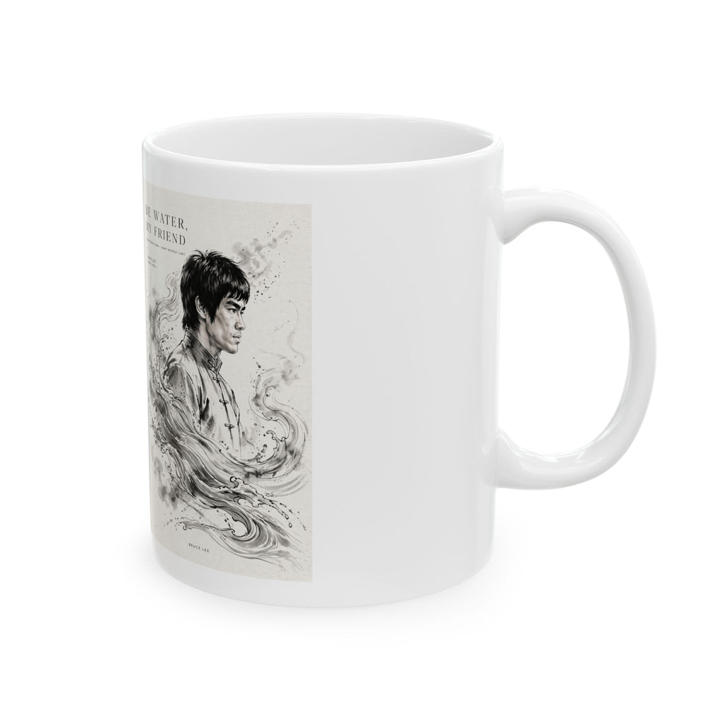 "Be Water" Bruce Lee Ceramic Mug – 11oz / 15oz – Daily Dose of Wisdom